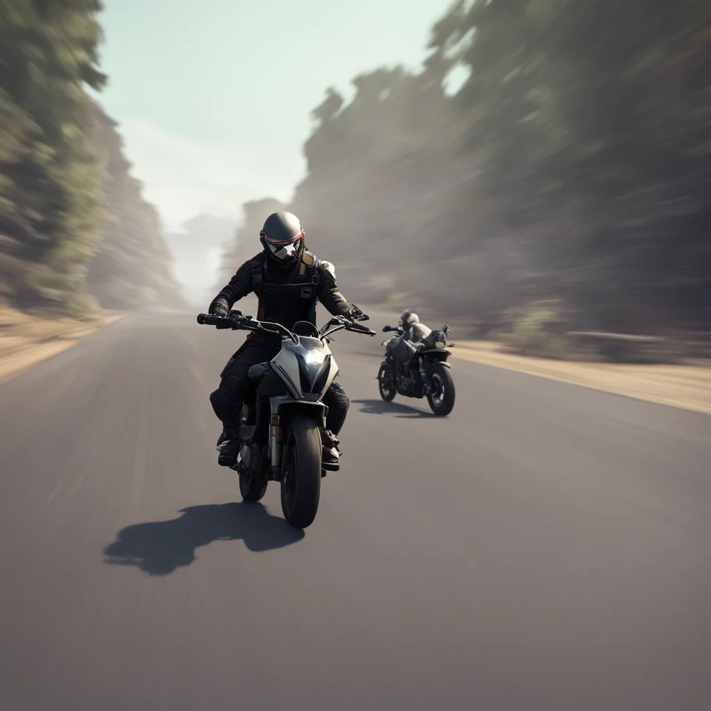 gameplay screenshot mobile third person shooter motorcyclist