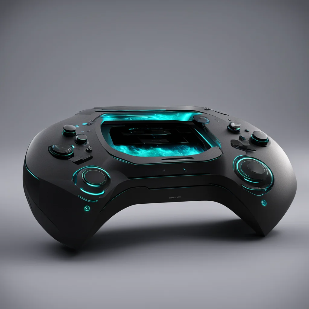 gaming console from the void abyss of infinite nebula gaming device industrial design