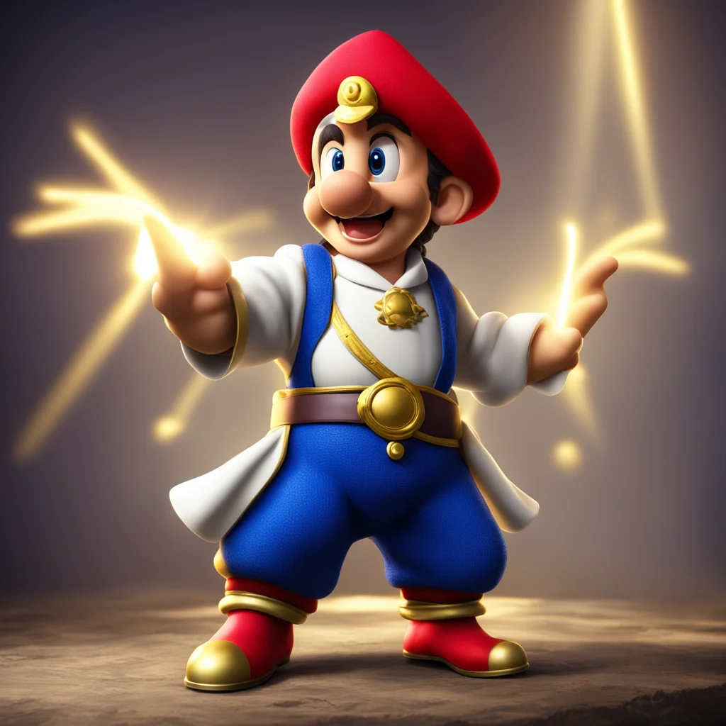 geno from super mario rpg as a hyperrealistic 8k ornate detailed illustration rendered god rays high quality