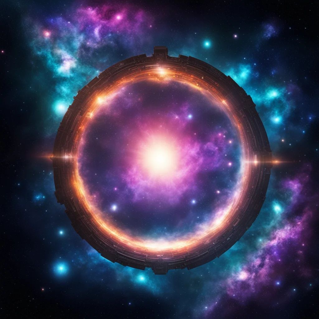 giant galactic portal in space