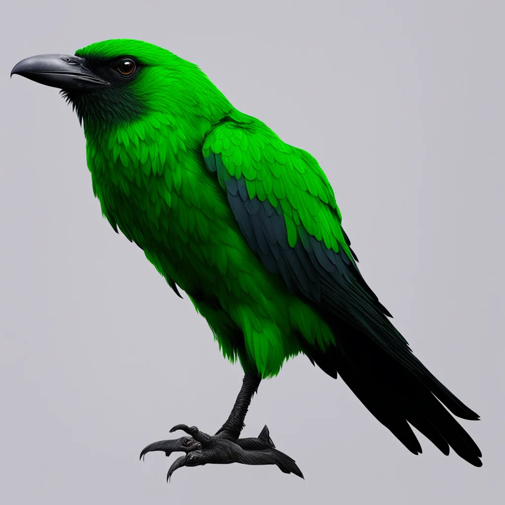 giant green raven