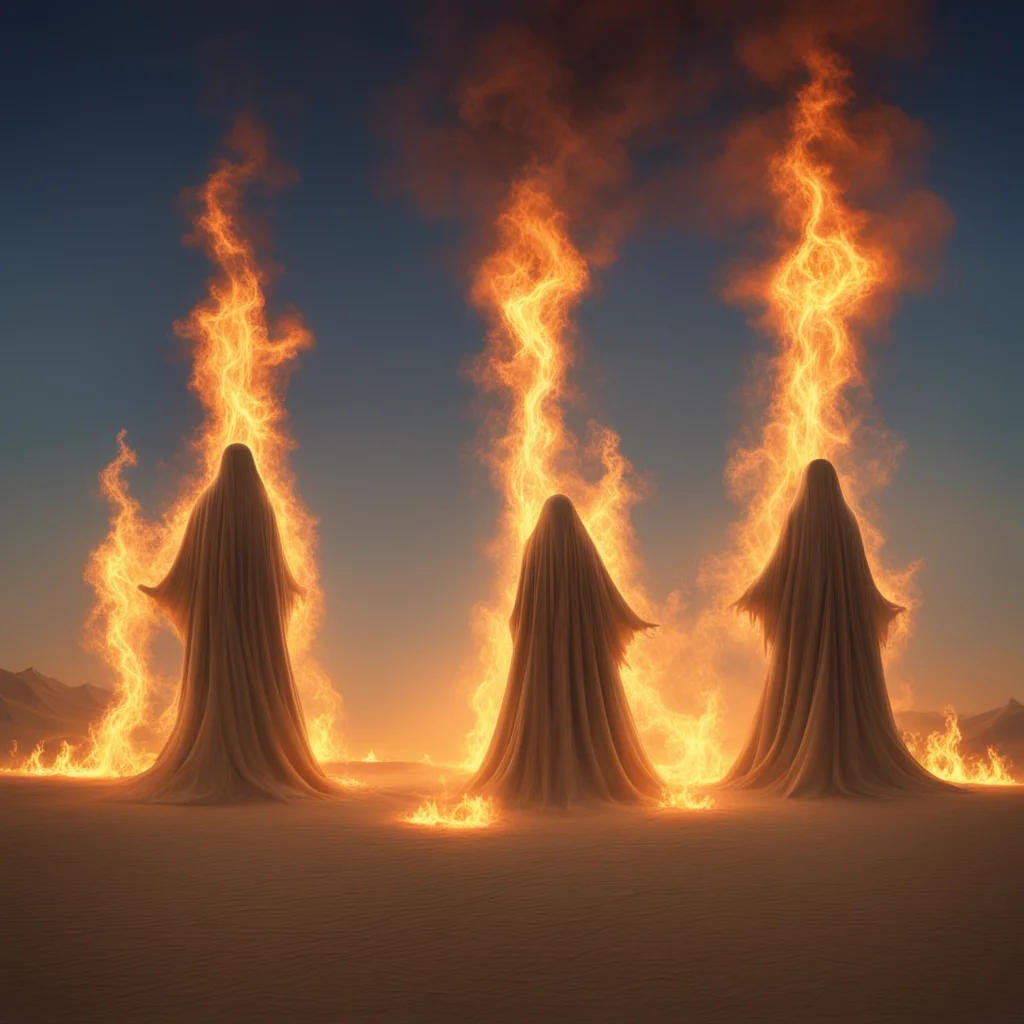 glowing ghosts celebrating burning man festivallandscape hyper realistic 3d dustydark colorsar 169
