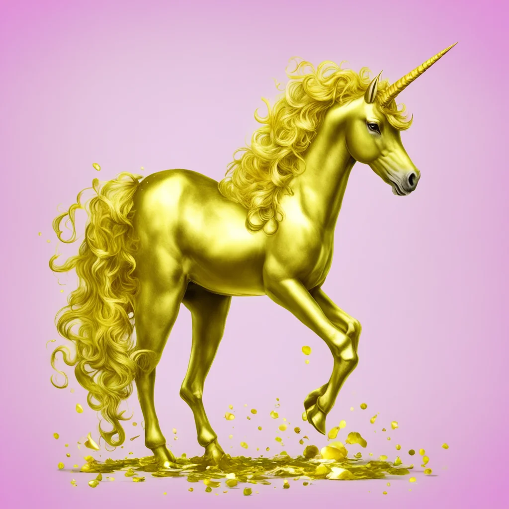 goldish unicorn of awesomeness