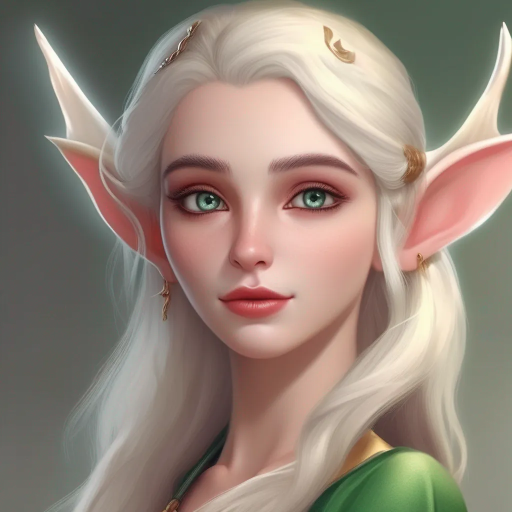 good looking elf beauty character