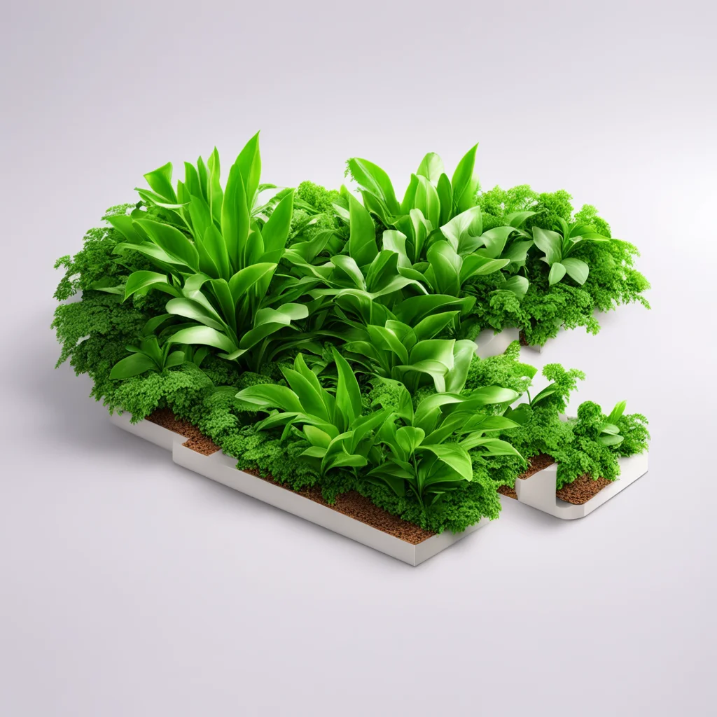 half plant half circut board plants and technology together photorealistic no text