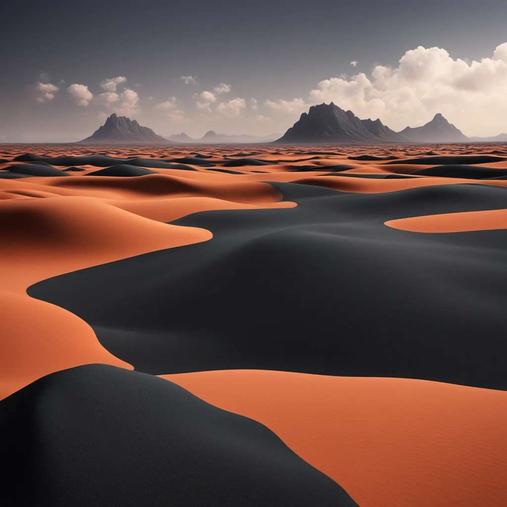 hand painted oil painting 4k post processing highly detailed landscape desert black sand concept art artstation ar 168