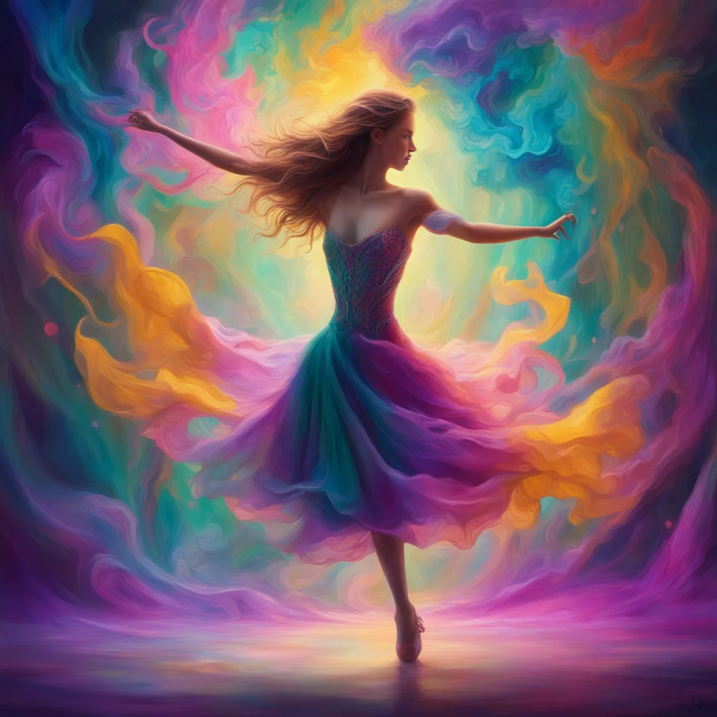 human ethereal vibrant colors dream magic focus 3 dimensional people tiny details intrinsic focused details dancing play