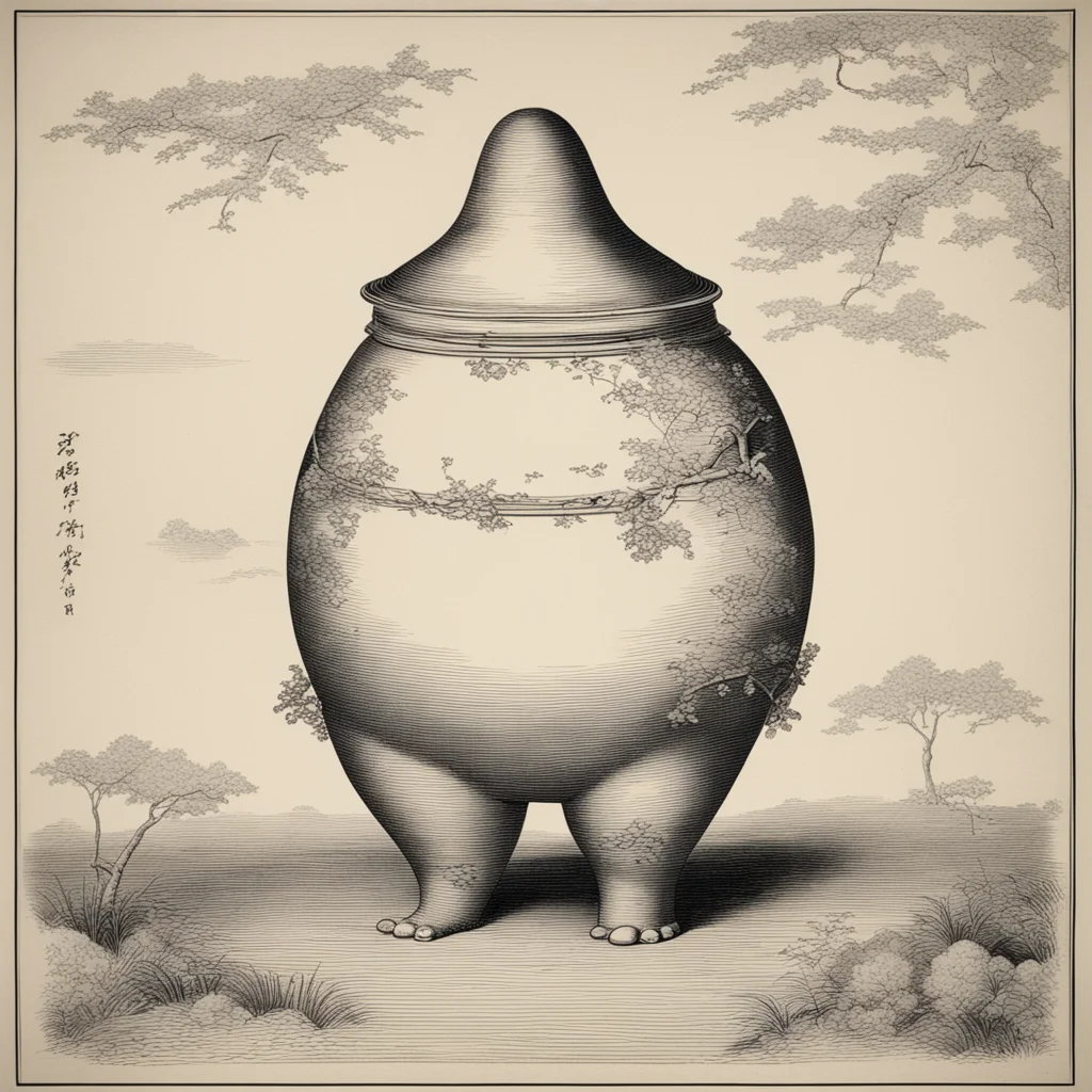 humpty dumpty 18th century japanese print uplight