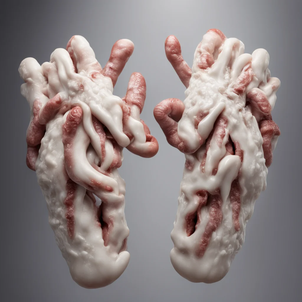hyper realistic epic ceramic white gloves full of sausages product shot intricate detail constrast stitching epic textur