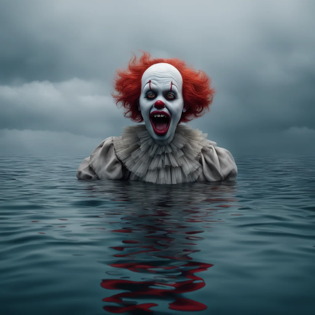 hyper realistic isolation floating sinking depression Pennywise love story happy ending new dawn bare lols