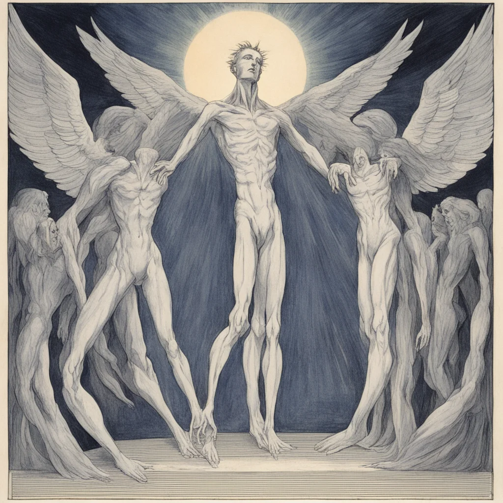 illustration of end of evangelion by william blake 1800