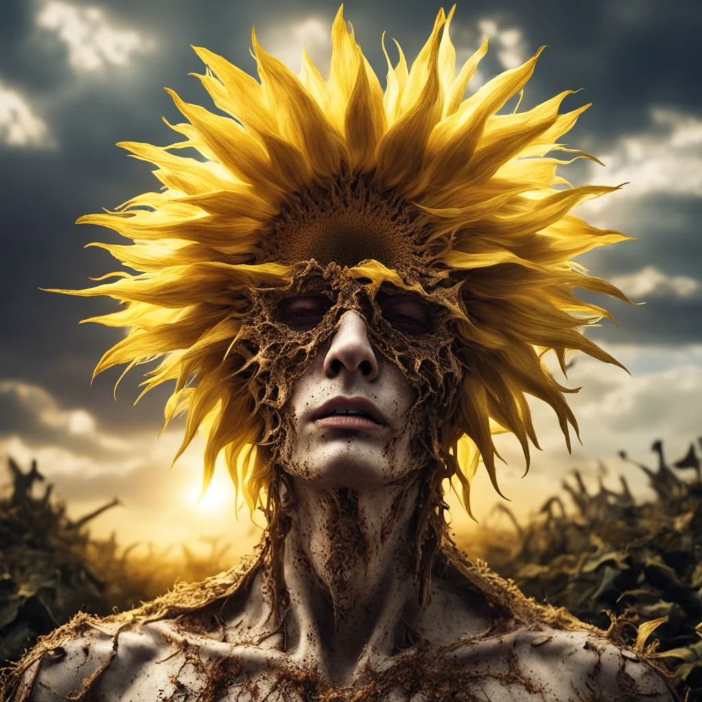 imagine imagine imagine hyper realisticsun god sun sunshine sunburn apocalyptic angrysunflower mc1r myceliumin the style