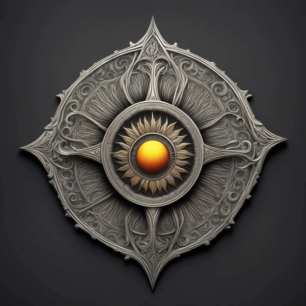 ink medieval Sun logo5 on a book cover5 octane render postprocessing embossed4 symmetry6 in the style of Marko Pagoçnik6
