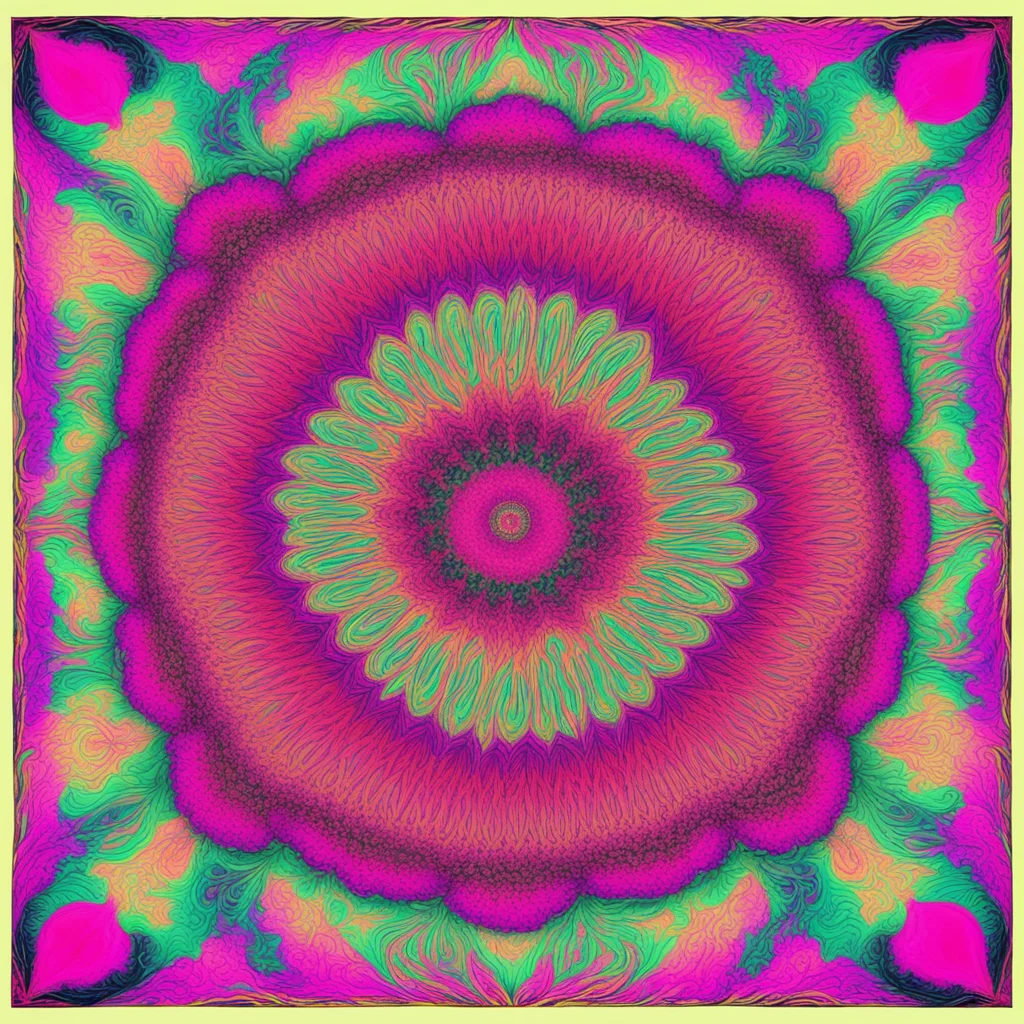 intense pattern symmetric captivating illusion psychedelic —test