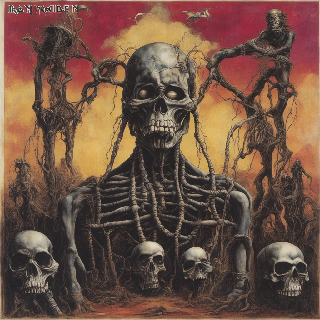 iron maiden album art slavery 1988 lp release