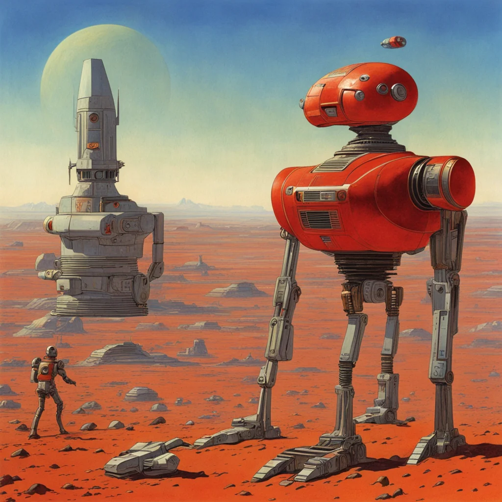 japanese retro futurism   soviet robot city on mars   by Ralph McQuarrie and Roger Dean ar 169