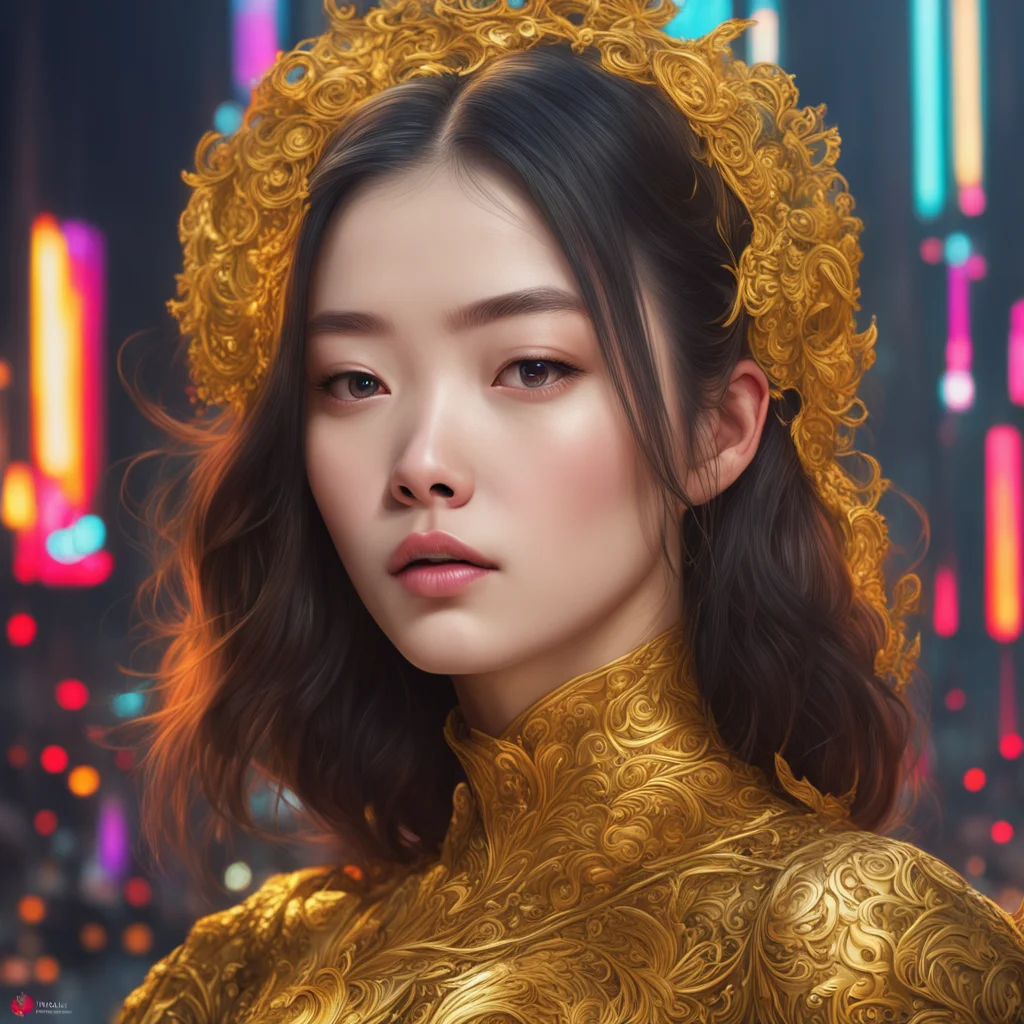 jennie oil painting portrait intricate complexity rule of thirdsface by Artgerm character concept dramatic lighting crai