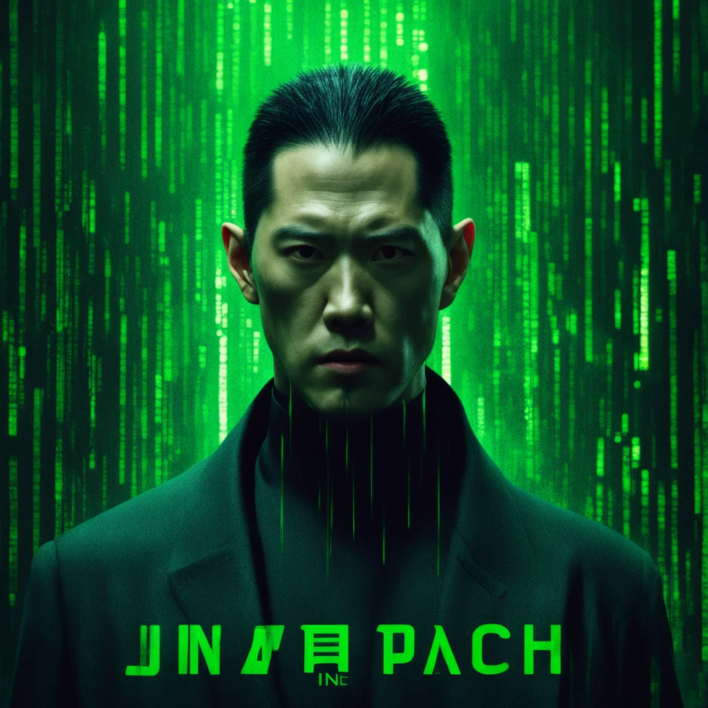 jinpachi in the matrix movie poster 8k octane