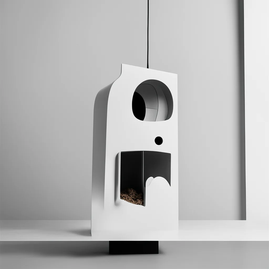 kenzo designed birdhouse industrial design minimal room