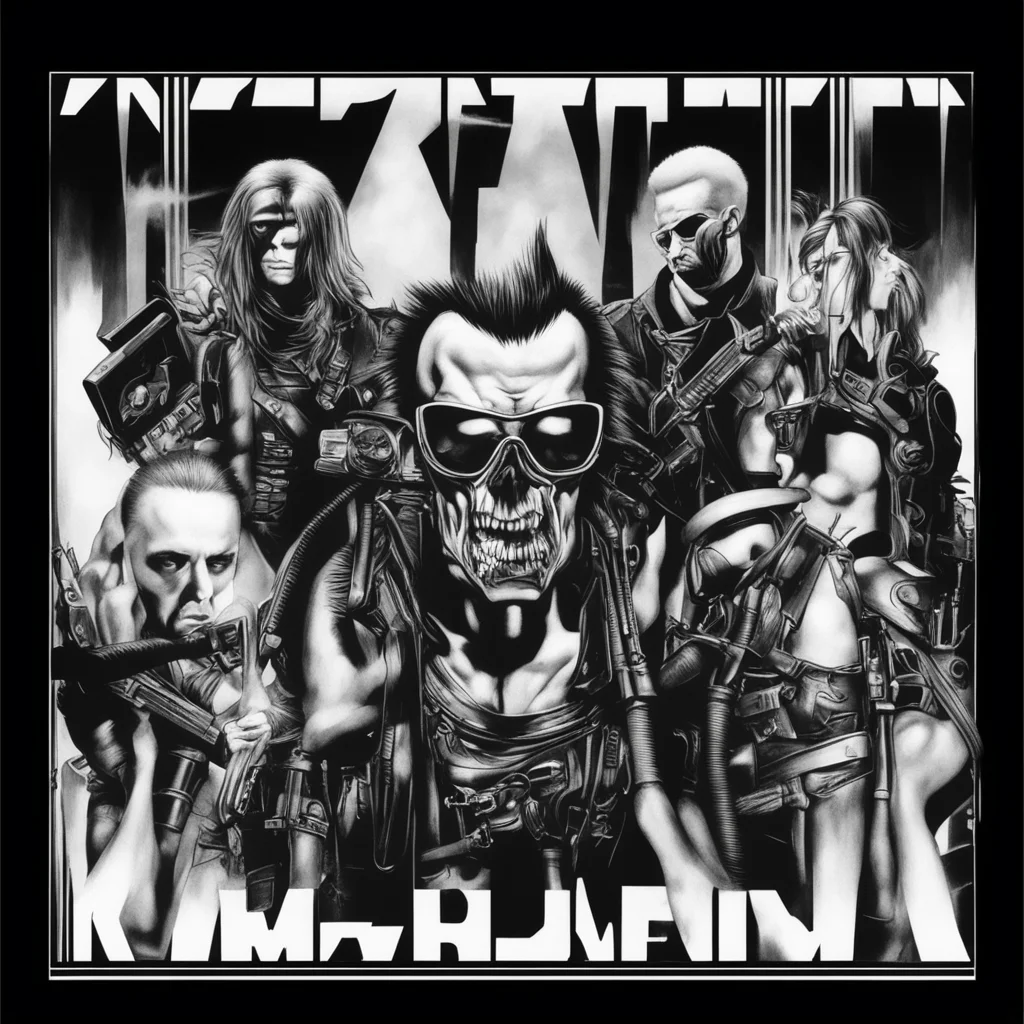 kmfdm album cover illustrated by the artist Brute