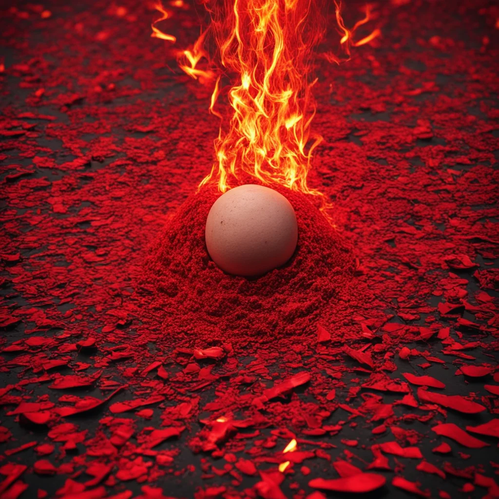 lake of fire 🔥 meditation red hair shavings reflecting metal shards toxic sludge —ar 810