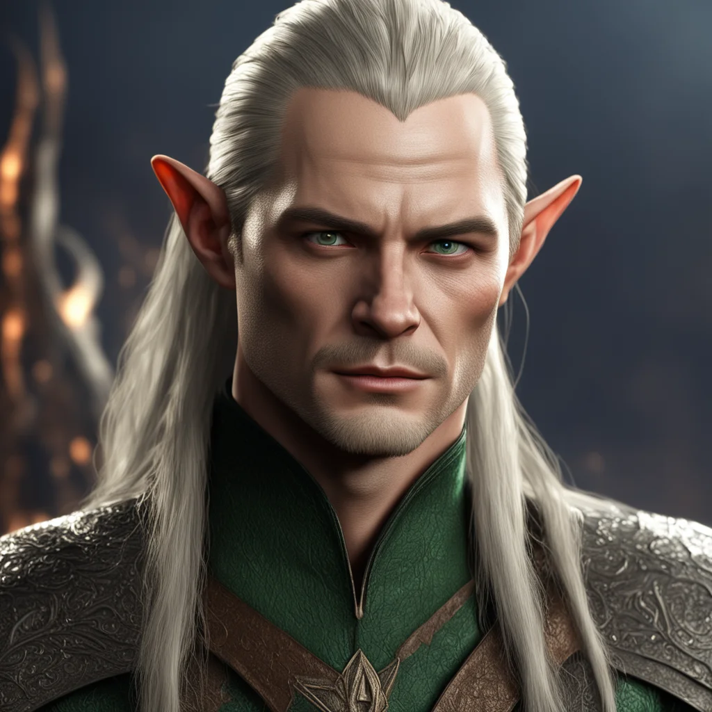 legolas the dark elf lord of mordor hyperrealistic extreme details very high detail detailed reflections bold highlights