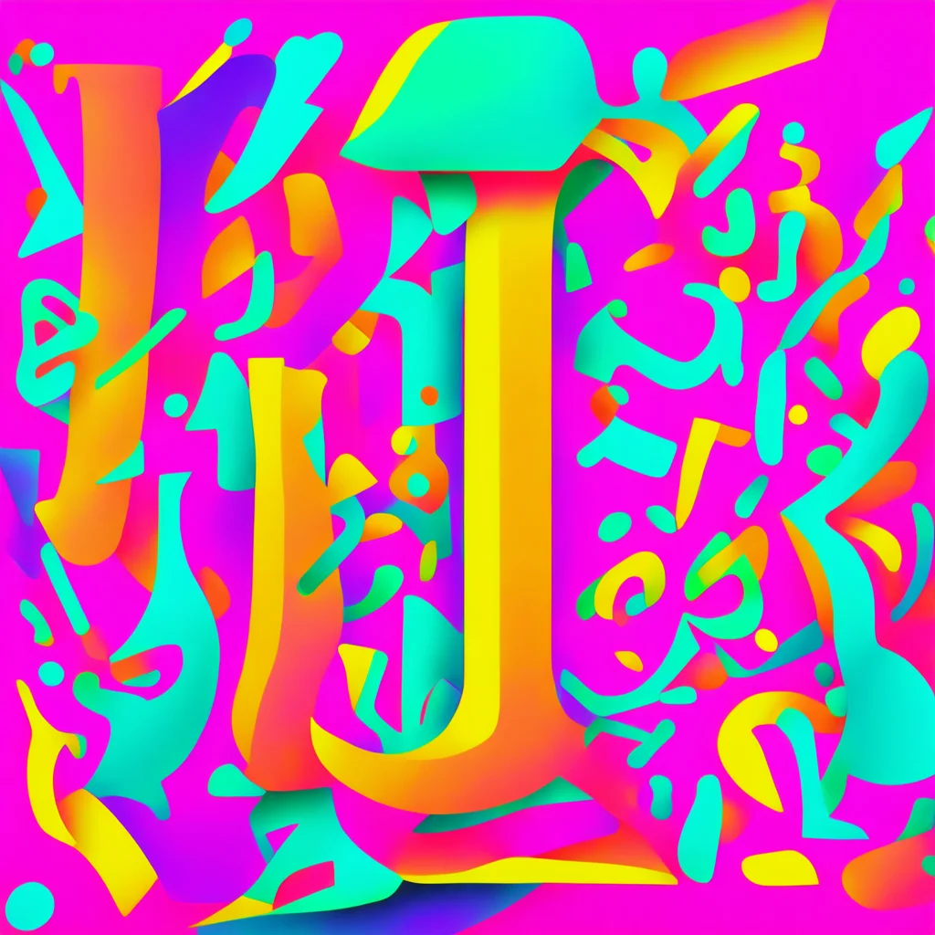 letters graphic illustration bright colors bernd bousard