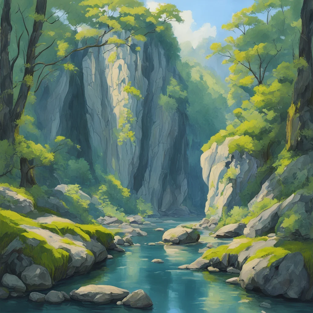 limestone cliffs Guilin dynamic gouache painting beautifully detailed post processing Unreal Engine 5 an emmence giant a