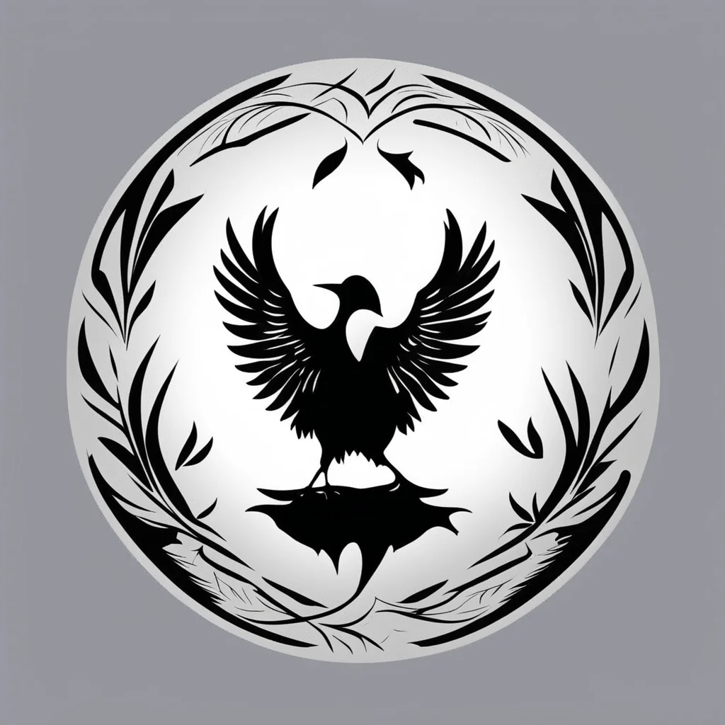 logo for a company of birds ornithology black and white stylistic