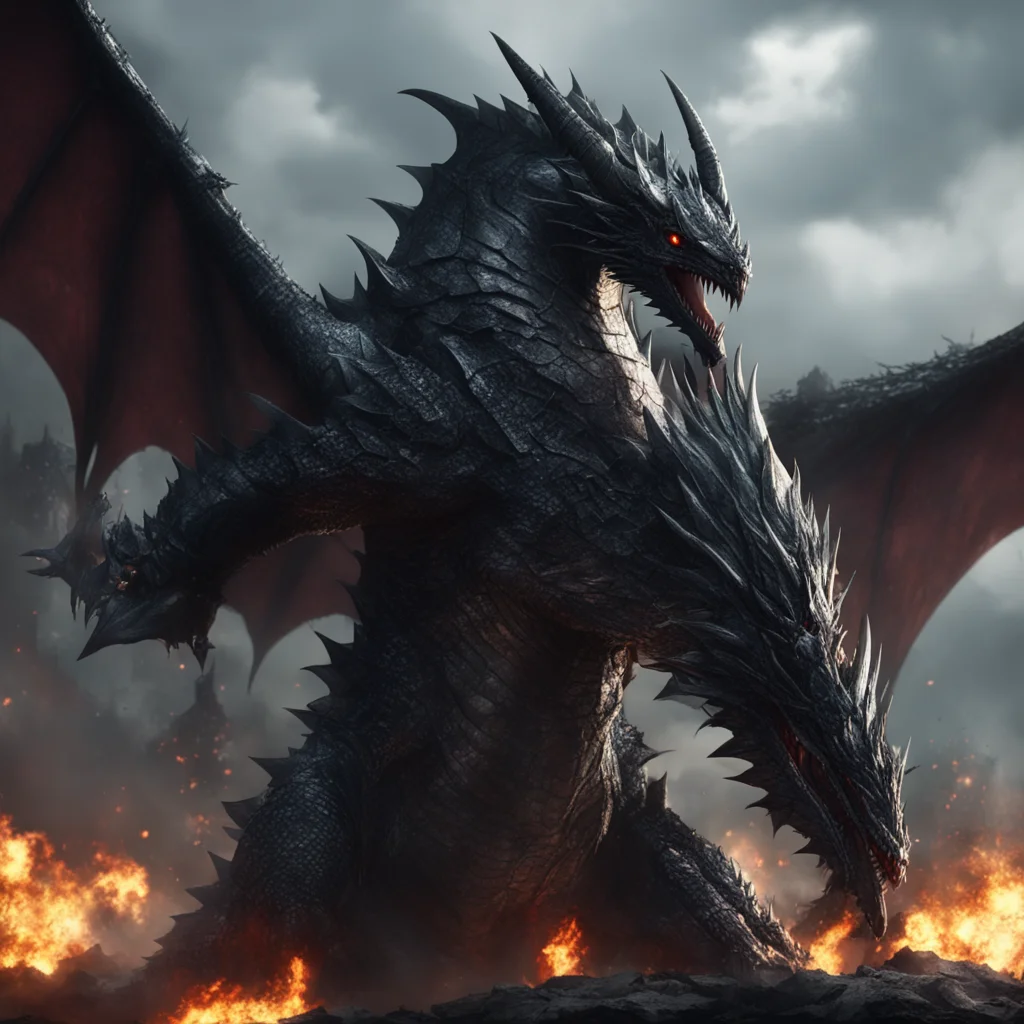lord dragon epic cinematic  dark huge  powerful