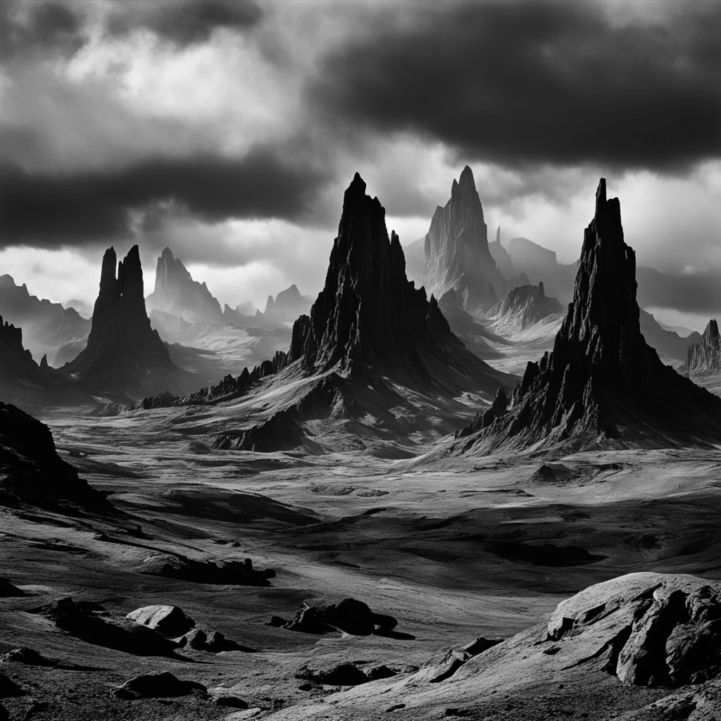 lord of the rings Mordor photographed by Ansel Adams
