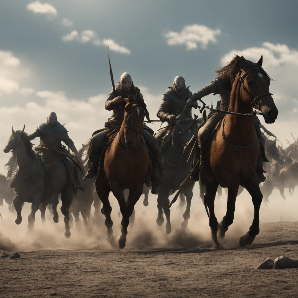 lord of the rings battle vs aliens with horses octane render ray trace 4k