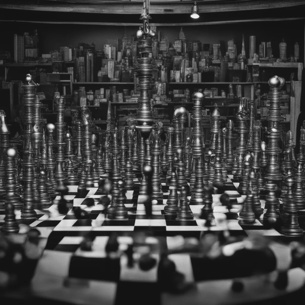 machine chess darkwave retro by Ridley Scott