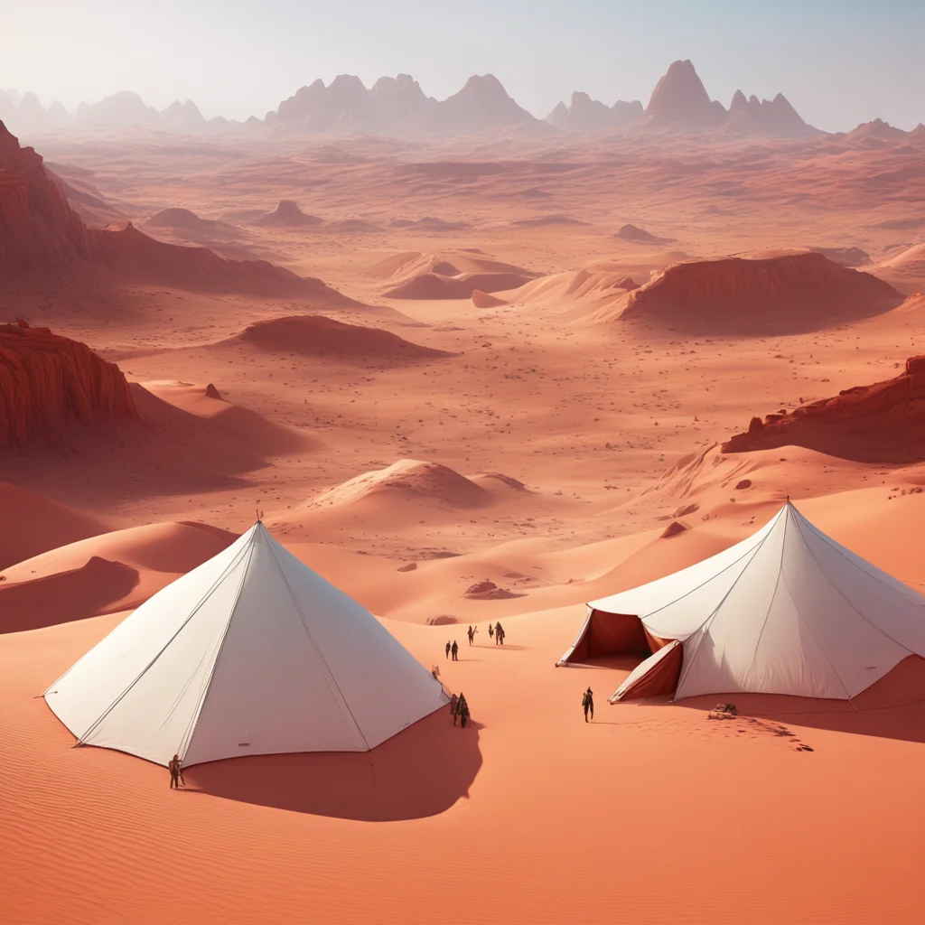 many berber pilgrim ultra realistic high details white cape desert view Epic visually environment concept view ofinfinit