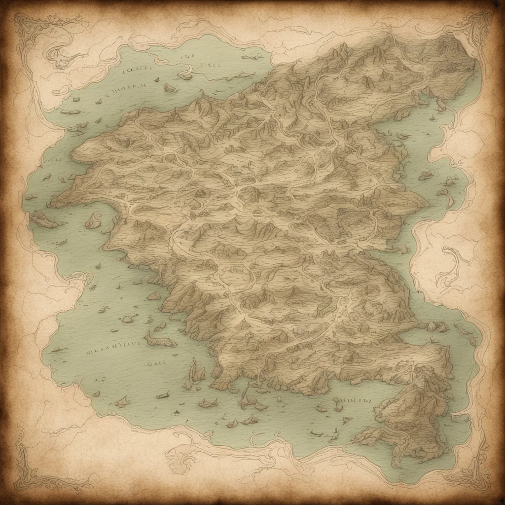 map of a fantasy country coastline faded paper ar 912