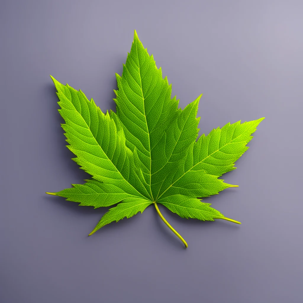marihuana leaf with golden endingshighly realistic redshift render  8k