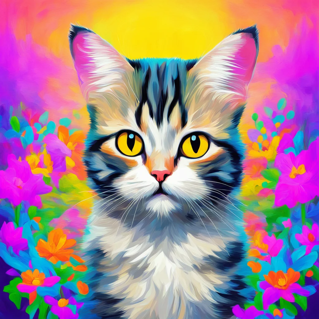 masterpiece painting of a cute cat in southern Oregon1 vector art03 digital flat Miyazaki Monet hd 8k03 D&D04 rule of th