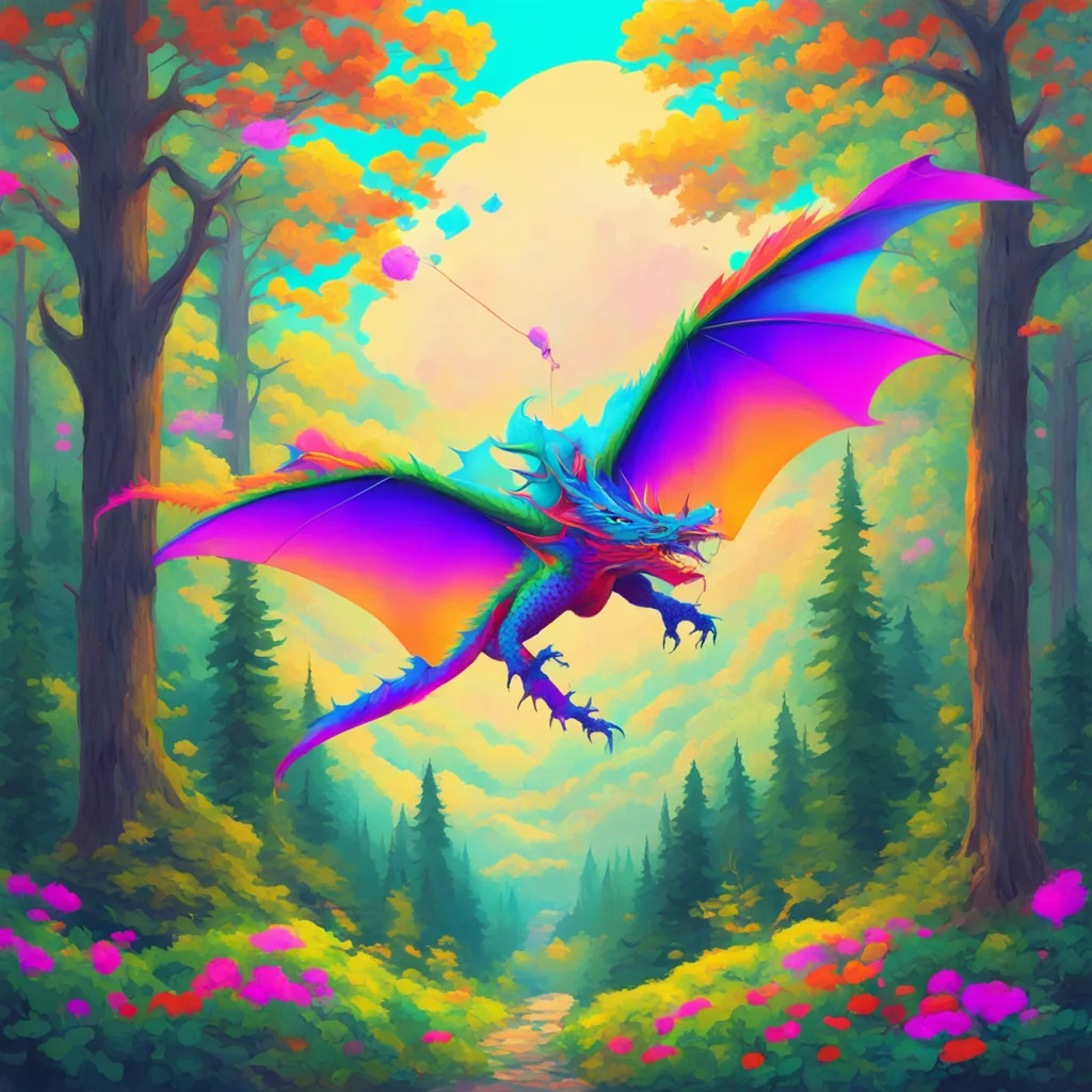 masterpiece painting of a dragon kite in a forest in southern Oregon1 vector art03 digital flat Miyazaki Monet hd 8k03 D