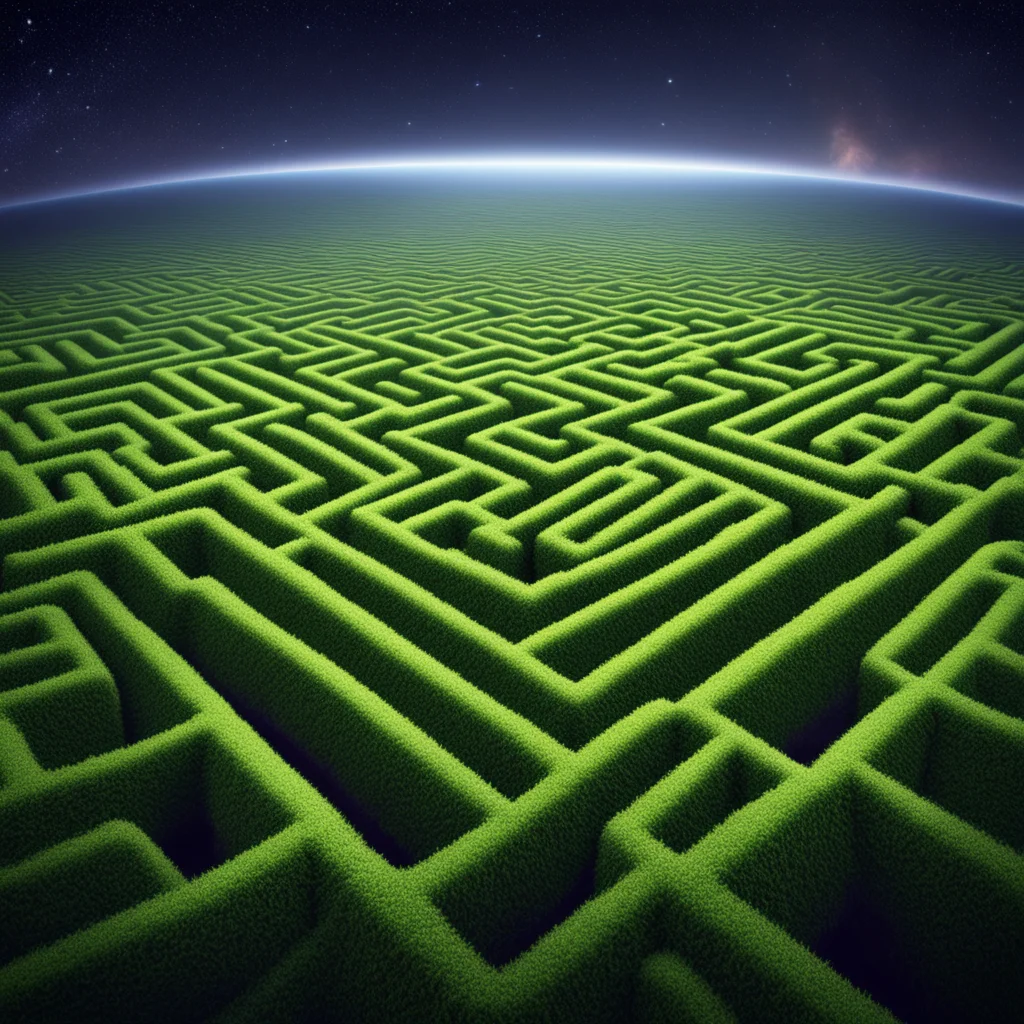 maze field labyrinth at the end of the universe realistic photography 4k renderw 1792 h 1024