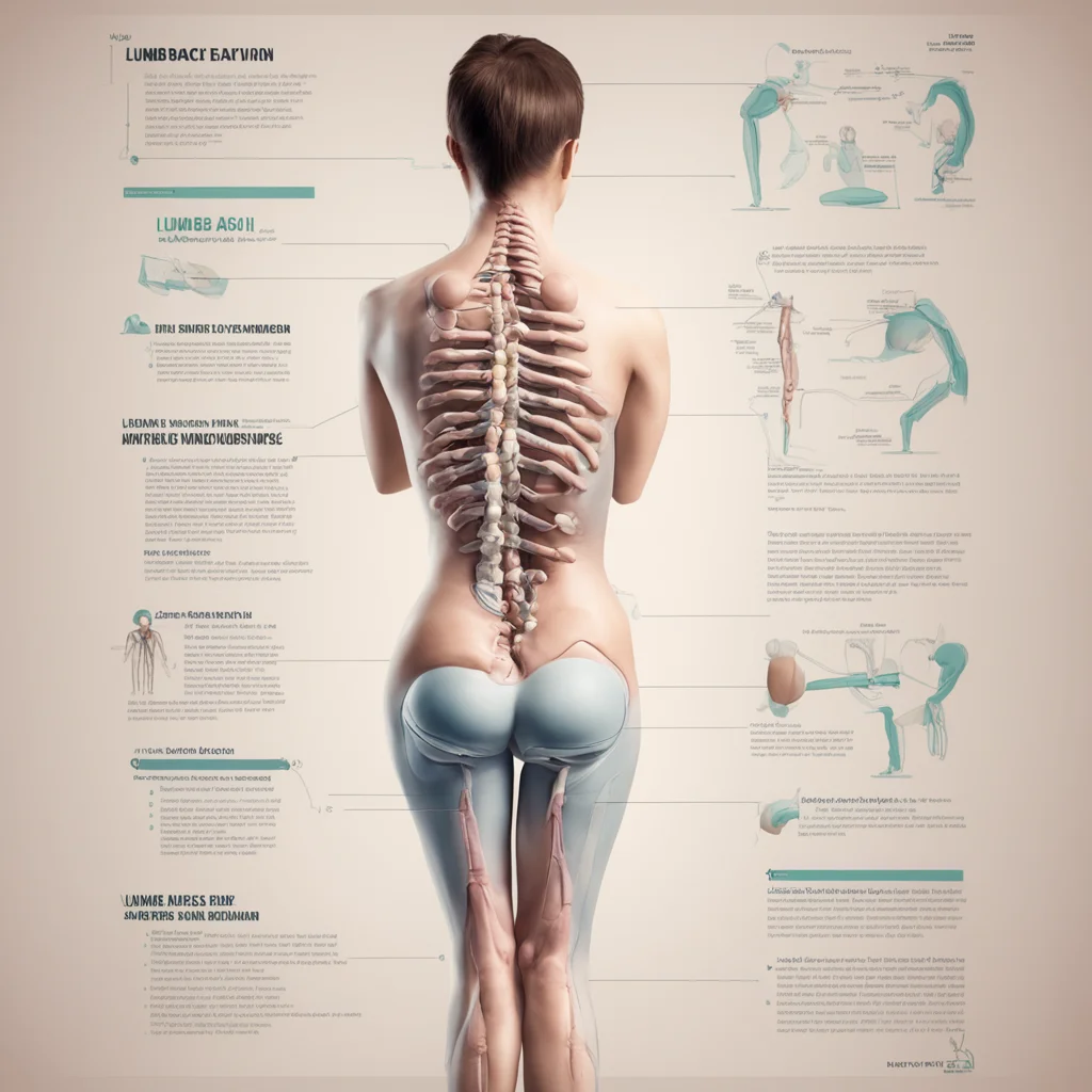 medical educational poster lower back pain lumbago