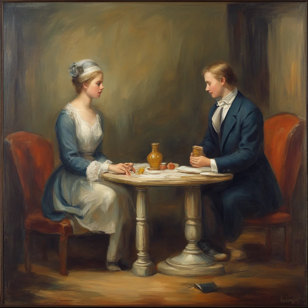 memorable oil painting “Their manners are more gentle kind than of our generation you shall find” uplight w 1280 h 720