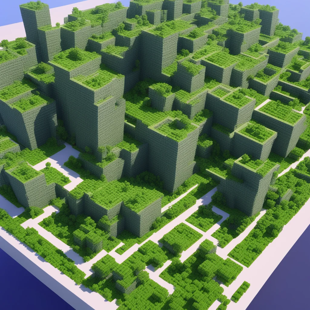 minecraft city 3d by jean nouvel