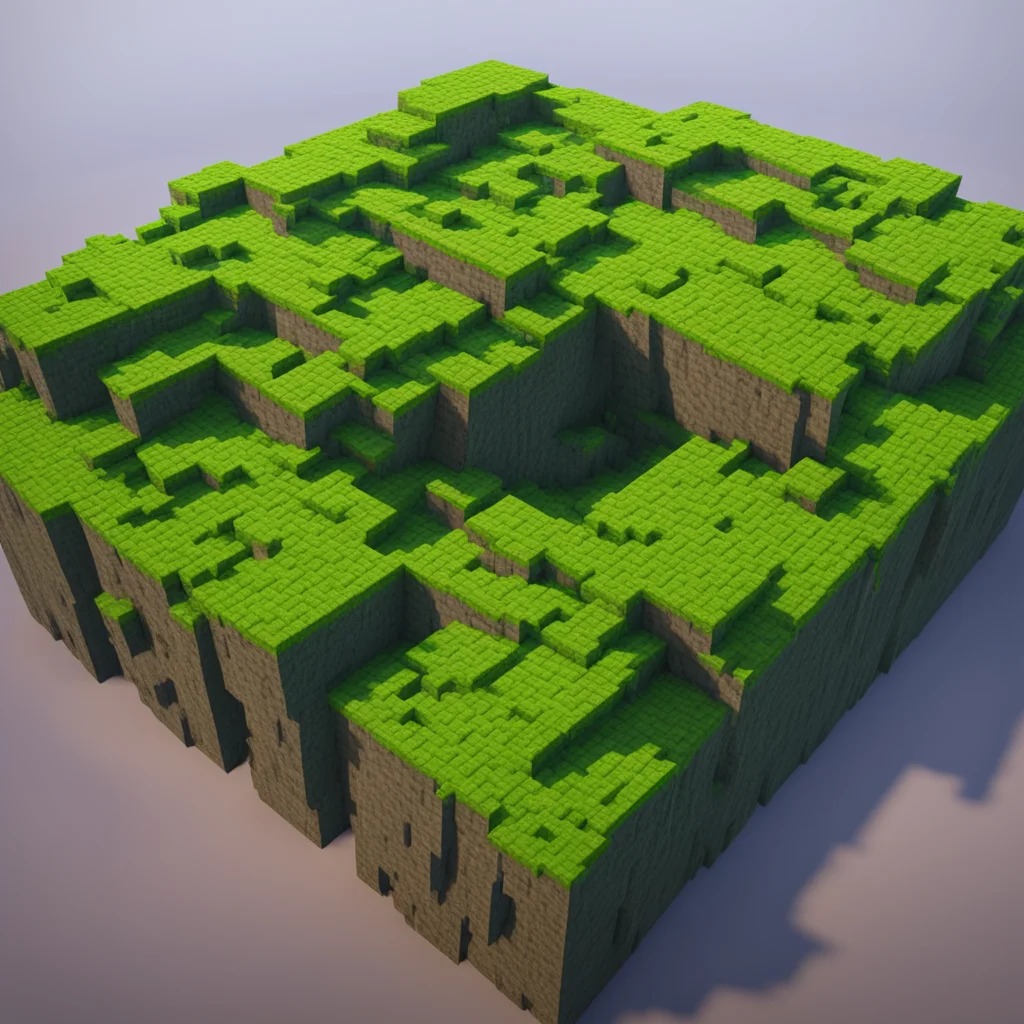 minecraft realistic cubic terrain