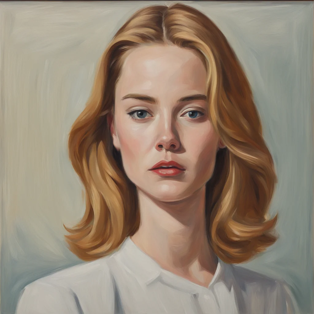 minimal oil painting realistic Emily Wickersham by Edward Hopper ar 916