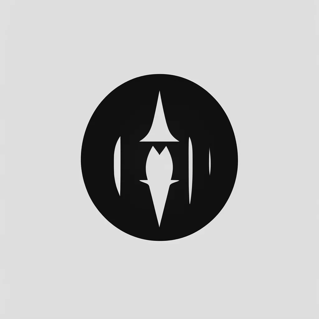 minimalist logo for The Filter black and white graphic design slick