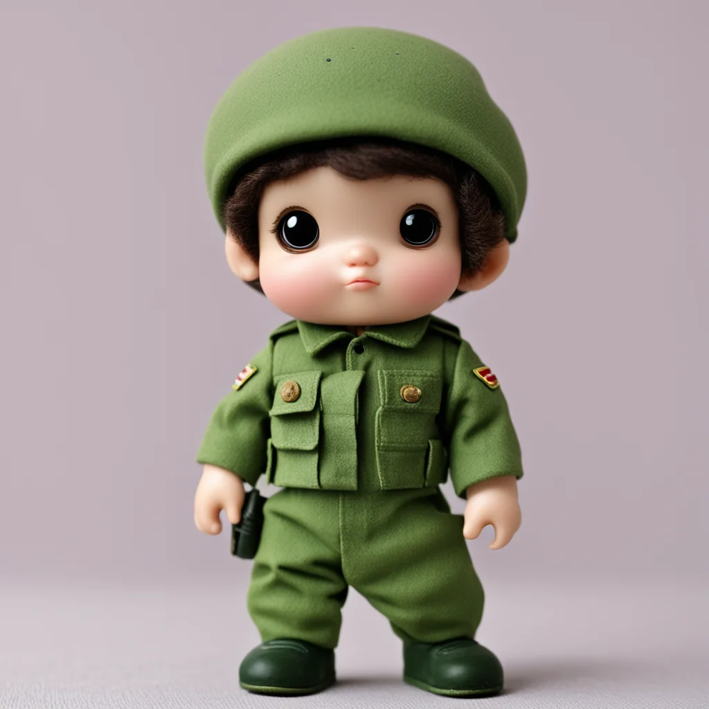 monchichi army doll