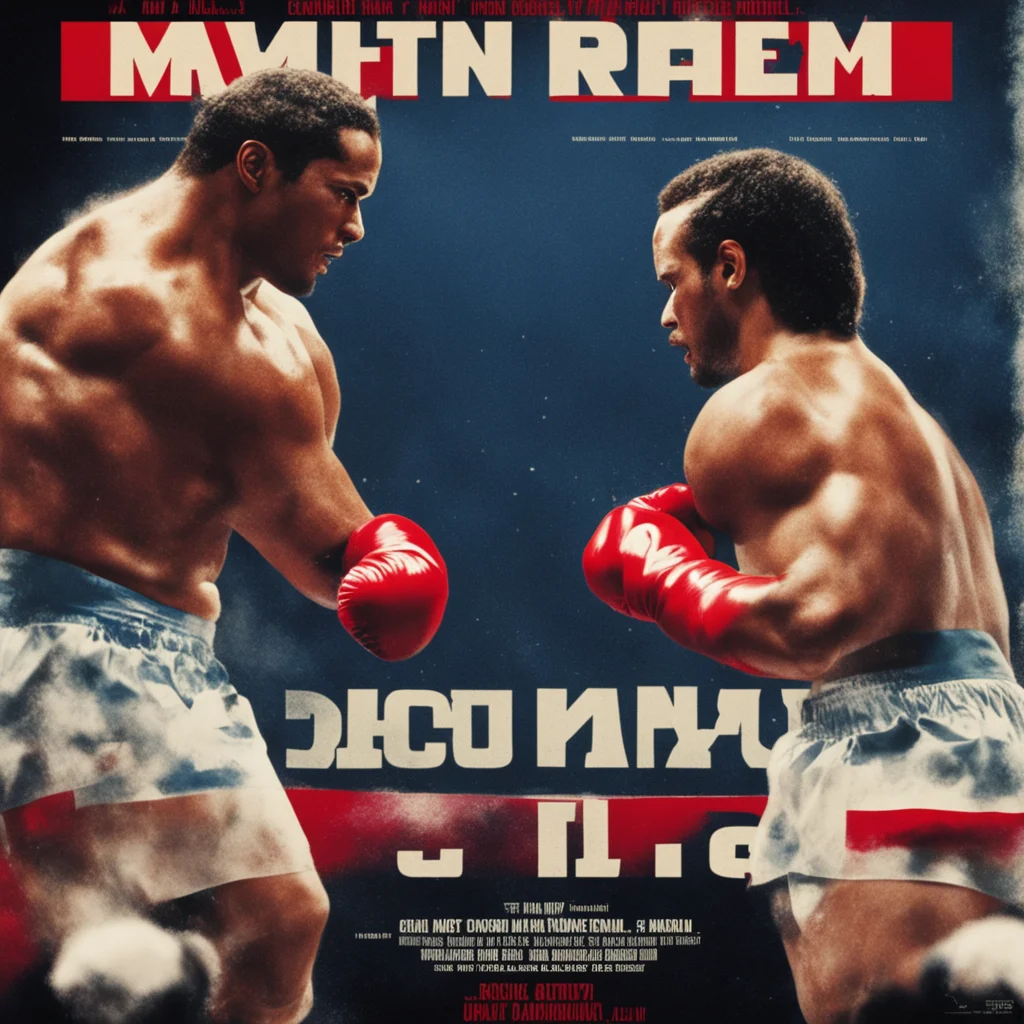 movie poster of a boxing match