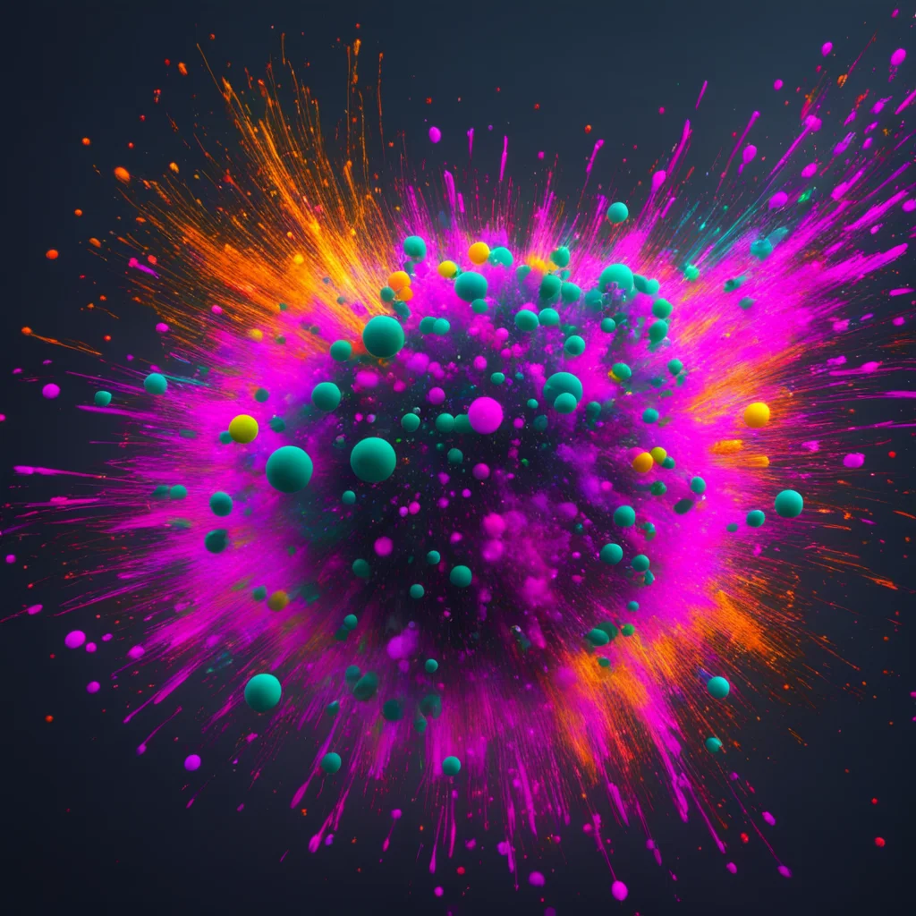 multi dimensional particles vibrant realistic detailed octane —ar 21