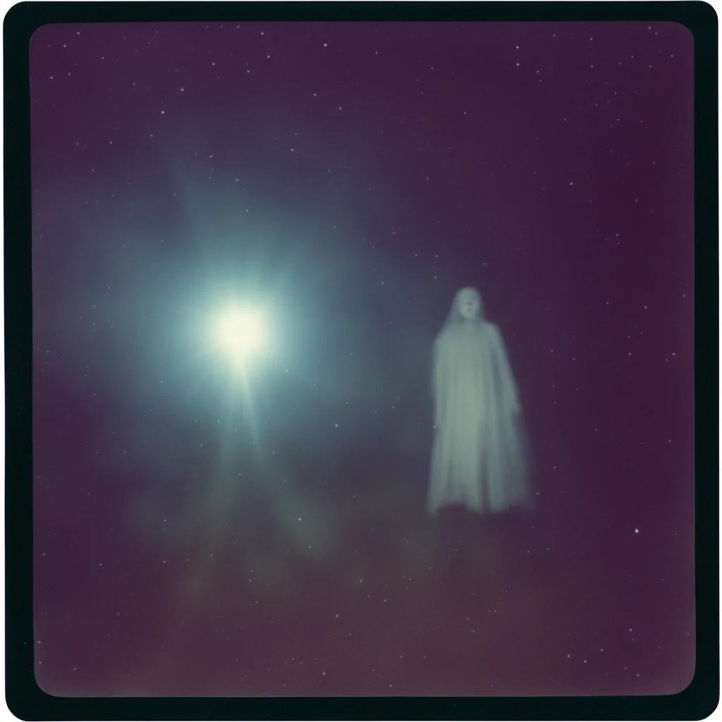 nighttime flash photo Polaroid paranormal evidence ghost apparition