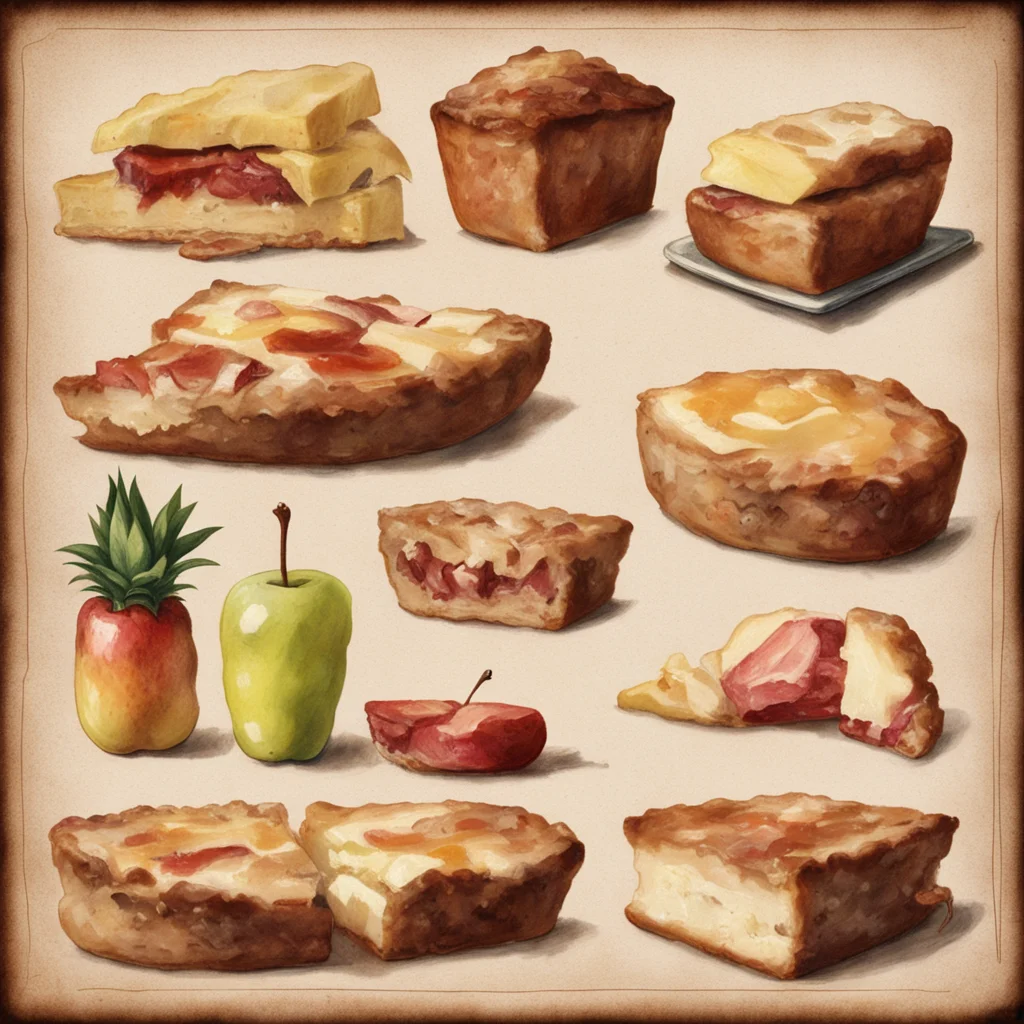 old book thumbnails pie apple bread pear steak tubs pineapple cheese